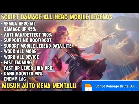 Script Damage Mobile Legends + Attack Speed No Password Patch Terbaru | Mobile Legends