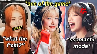 Yunjin cursing during livestream, Eunchae being ACE of the game (Le sserafim plays OVERWATCH 2)