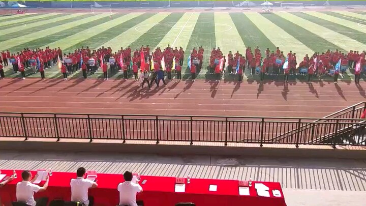 University Sports Meet Opening Ceremony Savage Dance (Top View)