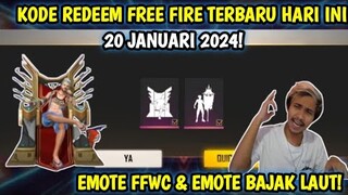 KODE REDEEM FREE FIRE TERBARU 20 JANUARI 2024 HARI INI | KODE REDEEM FF TERBARU 20 JANUARI 2024