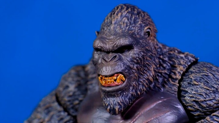 3 handsome heads apply to fight! HIYA movable King Kong model unboxing review!