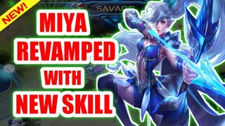 NEW! MIYA REVAMPED WITH NEW SKILLS | mobile legends bang bang