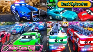 Hero Cars City Best Compilation (Episode 10)