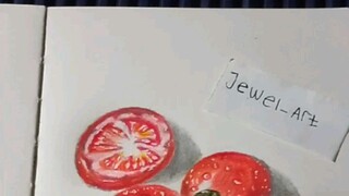 tutorial gambar tomat 🍅