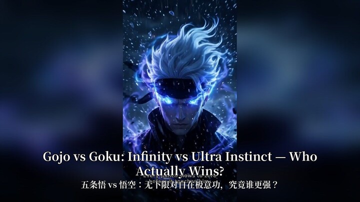 Gojo vs Goku: Infinity vs Ultra Instinct — Who Actually Wins? | 五条悟 vs 悟空：无下限对自在极意功，究竟谁更强？