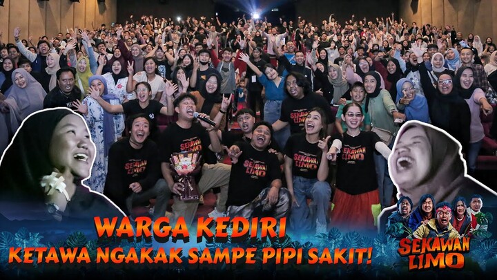 Energi Warga Kediri Di Nobar SEKAWAN LIMO Luar Biasa!