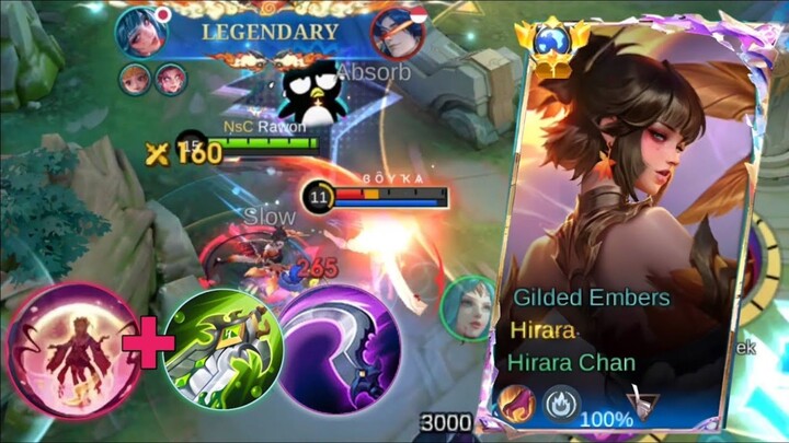 HIRARA + ANGELA BEHH MUSUH AUTO GA BISA GERAK 🤭 | HIRARA GAMEPLAY TOP GLOBAL MLBB