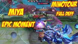 Miya Epic Moment Burst Damage Minotour Mobile Legends
