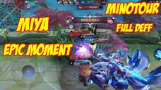 Miya Epic Moment Burst Damage Minotour Mobile Legends