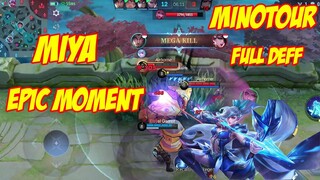 Miya Epic Moment Burst Damage Minotour Mobile Legends