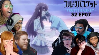 JUST LIKE THE SKY | FRUITS BASKET SEASON 2 EPISODE 07 ULTIMATE REACTION COMPILATION [ ENDING SCENE ]