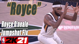 Royce O'neale Jumpshot Fix NBA2K21 with Side-by-Side Comparison