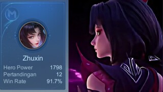 TOP 1 GLOBAL ZHUXIN HERO BARU YANG OVERPOWER BANGET DI MOBILE LEGENDS TIRU CARA DIA AUTO JAGO