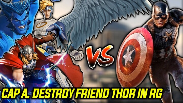 HOW TO DEFEAT FRIEND THOR USING CAP A. IN RANK GAME | CAPTAIN AMERICA GAMEPLAY | MSW GAMEPLAY