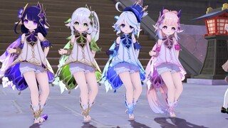 四个羽毛球good time舞蹈