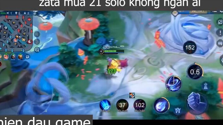 zata mùa 21 solo không ngán ai p3 #chiendaugame