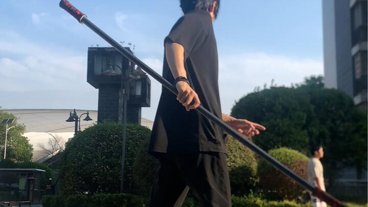 Tutorial gerakan tongkat monyet hitam + latihan ulang gerakan dalam gerak lambat