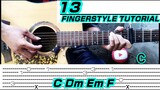 13 - Lany (Guitar Fingerstyle Cover) Tabs + Chords