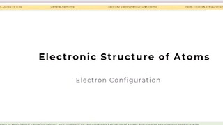 Electron Configuration / Chemistry Subject