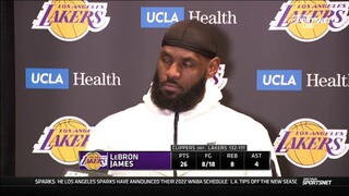 LeBron says the Lakers gave up too many open looks and once the Clippers started seeing those go in