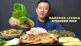 IKAN NILA MERAH SAMBEL IJO ENAK NYA NAGIH + KAREDOK LEUNCA SAMBEL TEMPE LALAPAN MENTAH