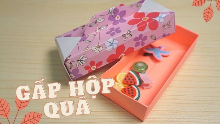 GẤP hộp chữ nhật - How to fold BTS Origami gift box - Origami easy box - Gấp hộp quà bằng giấy