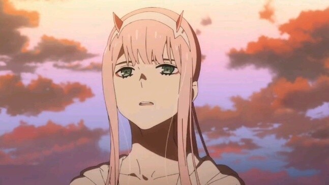 Zero two's smile is always so gentle
