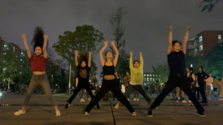 西南民族大学 速扒两小时军训路演？小哥哥惊艳全场【ICY】itzy韩舞翻跳