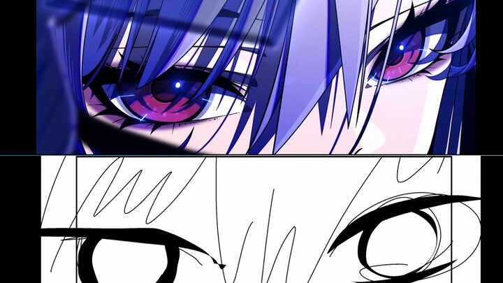 [Homemade Animation] Comparison between the draft and the finished film of "Silkko"! I will make a t