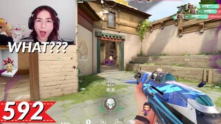 Kyedae Couldn't Believe This 1v4 Clutch With a Sheriff! | Most Watched Valorant Clips Today V592