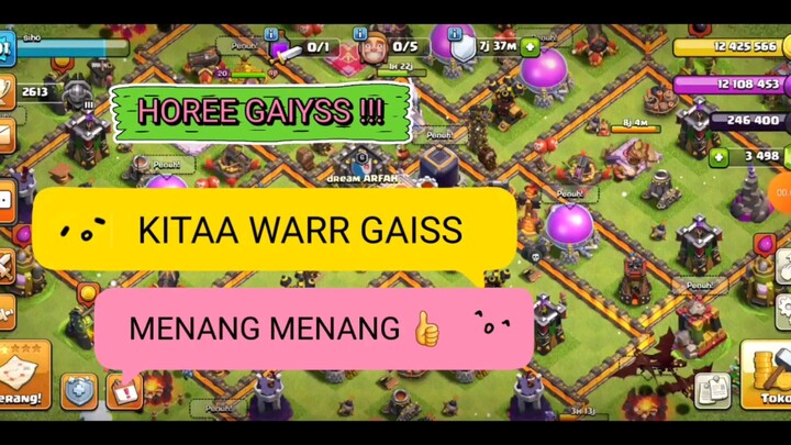 HOREE GAISS!!! - WAR NYA - MENANG ( BINTANG 3 ) .