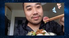 ASMR Fish Balls, Lap Cheong, Napa Cabbage & Rice (Eating Sounds & Slurping Sounds)
