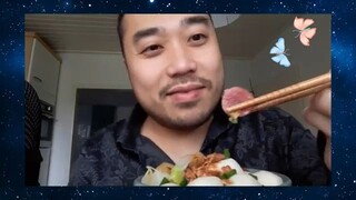 ASMR Fish Balls, Lap Cheong, Napa Cabbage & Rice (Eating Sounds & Slurping Sounds)