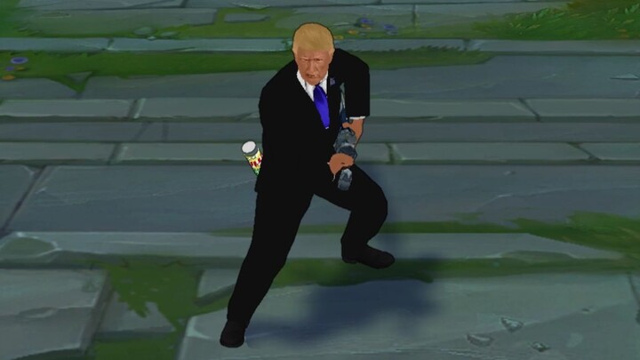 No one knows Yasuo better than me. Trump changed Yasuo's sand sculpture to his own skin.