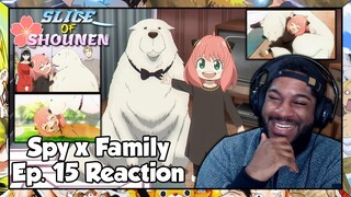Spy x Family Episode 15 Reaction | TIME TO WELCOME BOND TO THE FORGER FAMILY!!!