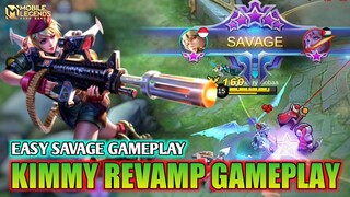 Gameplay New Revamped Kimmy 2021 - Mobile Legends Bang Bang