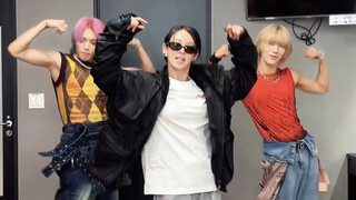 230902 Hyoyeon & Taeyong & Lee Young-chin Baggy Jeans Challenge