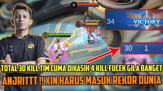 ANJRIT !! RRQ XIN HARUS MASUK WORLD RECORD, 30 KILL TOTAL TIM SENDIRI CUMA DIKASIH 4 FUCEK BANGET