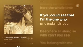 (Cover) You Belong With Me - Taylor Swift