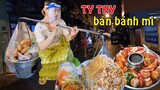 TY THY bất ngờ đi bán bánh mì dạo - Ty Thy Vlog Gỏi đu đủ