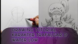 Drawing Tutorial Karakter Anime Trafalgar D Water Low