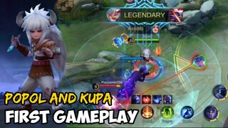 POPOL AND KUPA GAMEPLAY | UPCOMING NEW HERO MOBILE LEGENDS