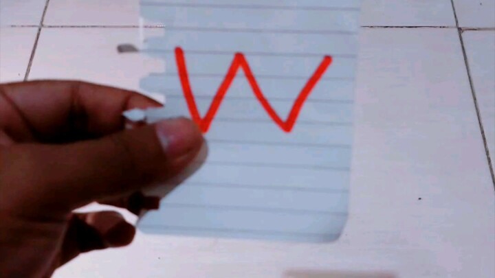 Stop Motion Letter W