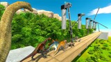 OBSTACLE COURSE Deadly Bridge - Animal Revolt Battle Simulator