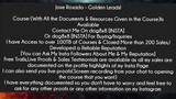 Jose Rosado - Golden Leads  Course Download