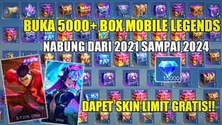 BUKA SELURUH BOX MOBILE LEGENDS HASIL NABUNG 3 TAHUN! TERNYATA PANEN SKIN EPIC PERMANEN GRATIS COY