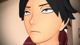 [Haikyuu!!MMD] Osamu What's 6 x 3? (Osamu Miya, Suna Rintarou, Kita Shinsuke, Atsumu Miya)