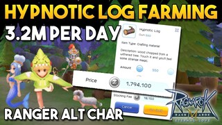 HYPNOTIC LOG FARMING TIP 3.2M ZENY OR EVEN MORE PER DAY - RAGNAROK MOBILE