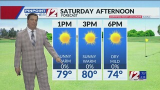 WPRI 12 Weather Forecast 5/31/24  More Sunshine Saturday