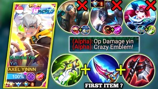 YIN VS JUNGLER ALPHA AND TANKY FREDRINN IN SIDELANE | YIN NEW BEST BUILD & EMBLEM | MOBILE LEGENDS